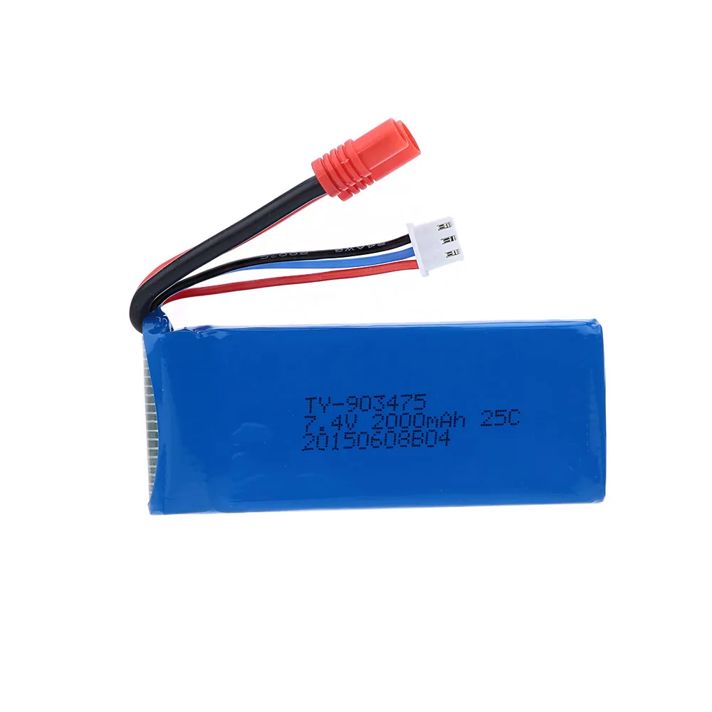 7.4V 2000mAh Battery  (Round C - Rc Helicopter Coaxial review and price