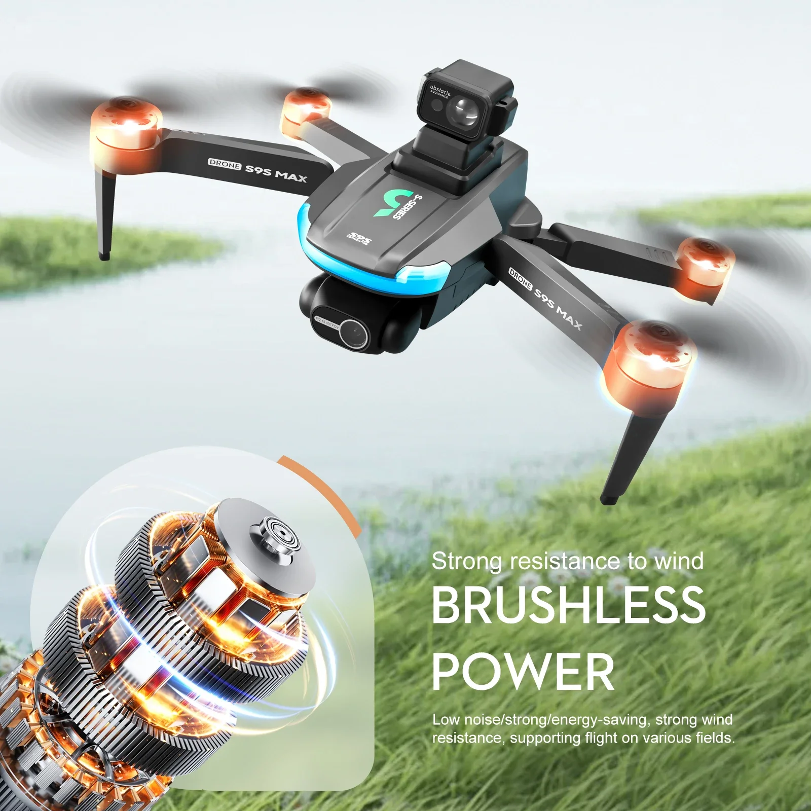 NEW S9S MAX MINI Drone 4K 2-Ax - Rc Helicopter Case review and price