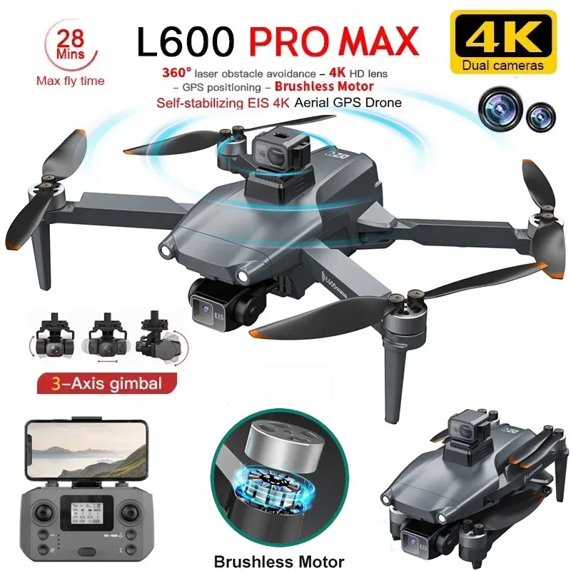 L600 PRO MAX GPS Drone Profess - Rc Helicopter Case review and price