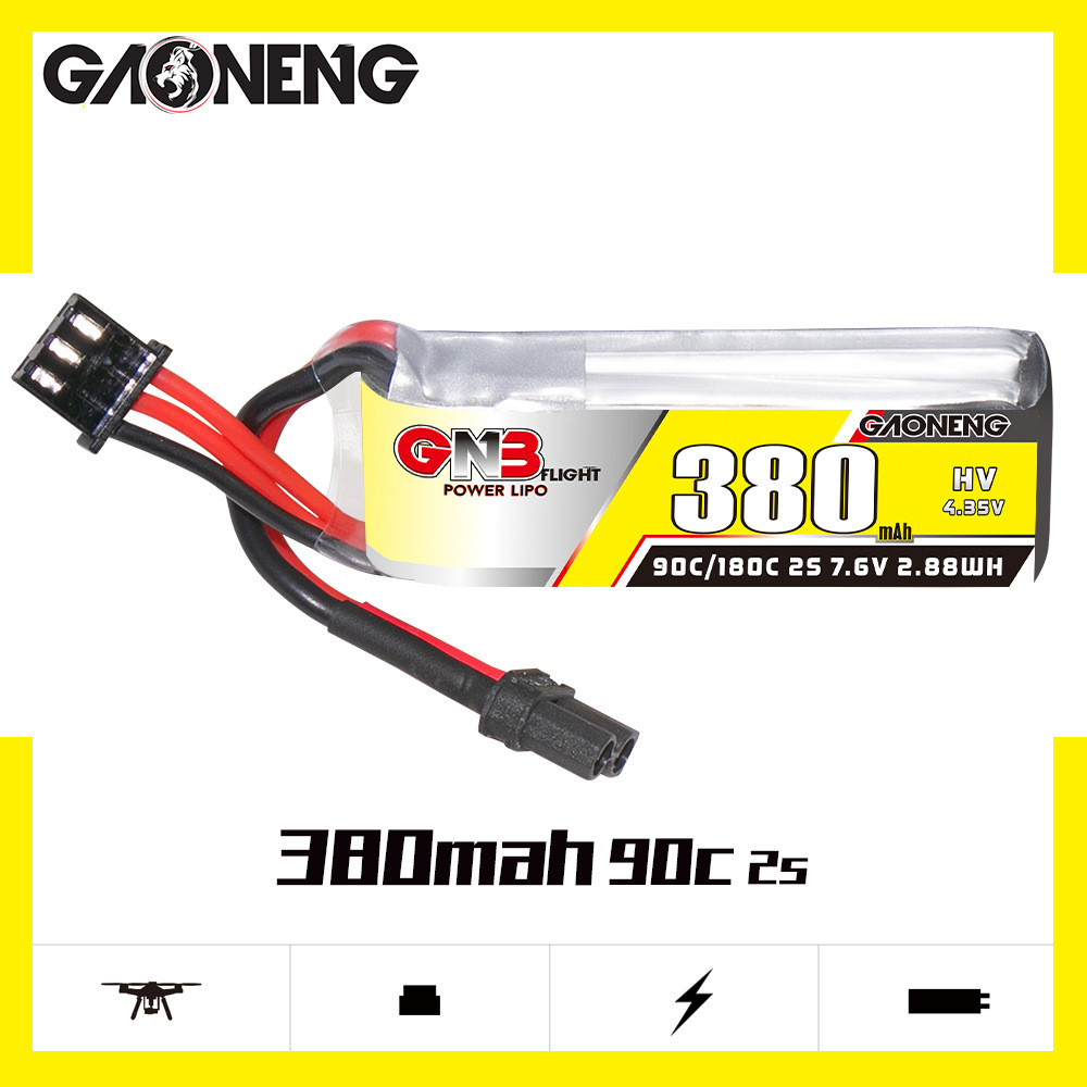 GNB 2S 7.6V 380mAh 90C/180C Li - Rc Helicopter Coaxial review and price