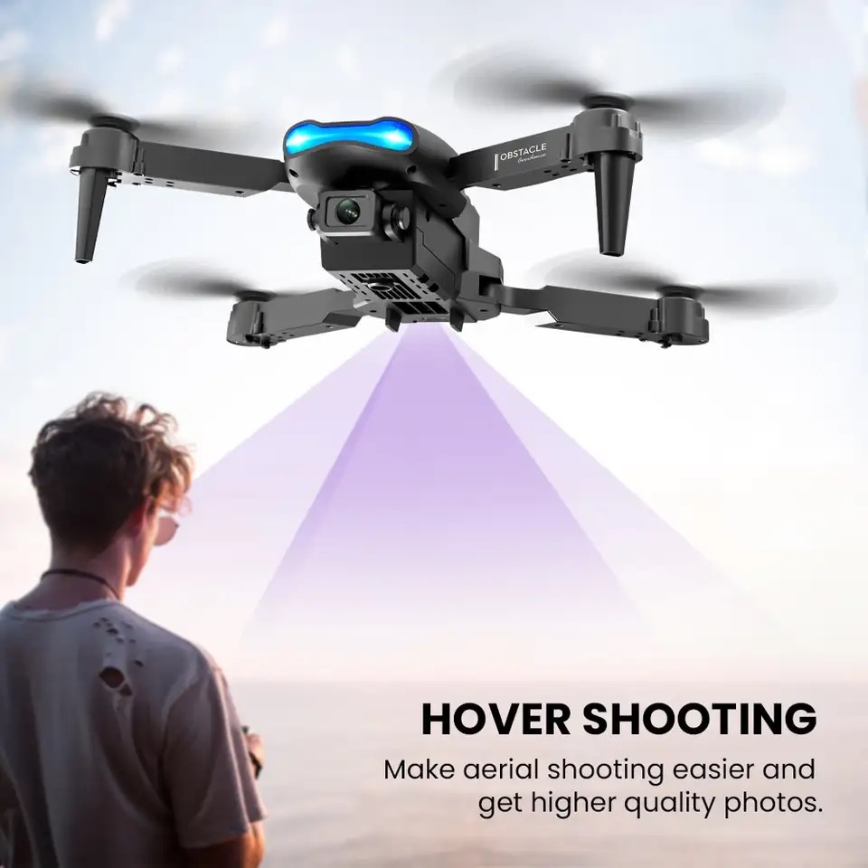 New Mini drone E99 4K WIFI HD  - Rc Helicopter Gas review and price